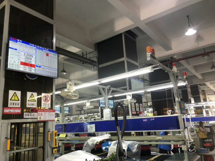 電子廠生產(chǎn)計劃達(dá)成率液晶電視看板