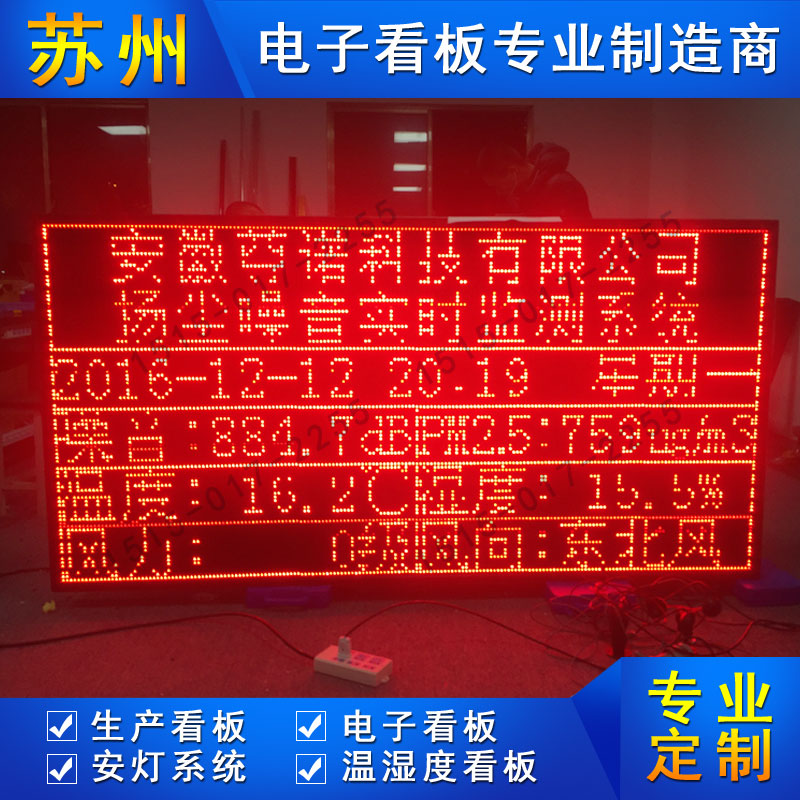 戶外揚(yáng)塵噪音實(shí)時監(jiān)測看板