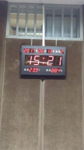 公檢法審訊溫濕度時間顯示屏