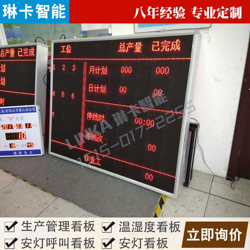 工廠車間生產計劃電子看板大屏幕